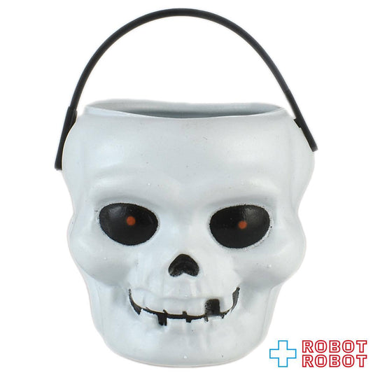 ハロウィン キャンディミニバケツ ガイコツ 黒目