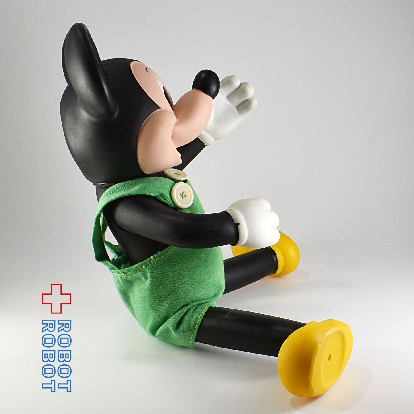 レムコ バースデイ・ミッキーマウス ビッグソフビドール 人形 緑 オーバーオール 1978