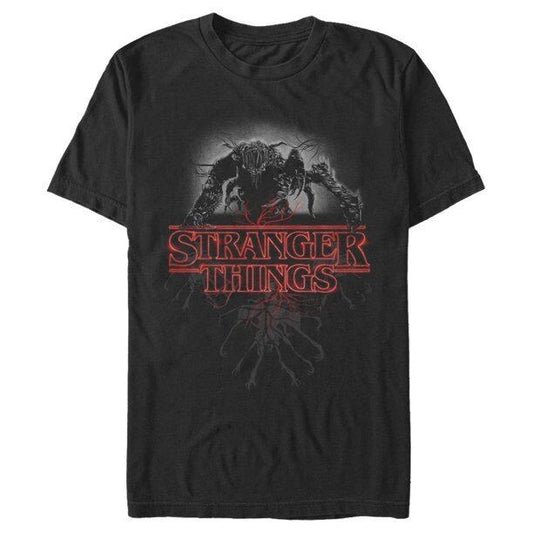 ストレンジャー・シングス Tシャツ Stranger Things Mind Flayer Logo Glow Black