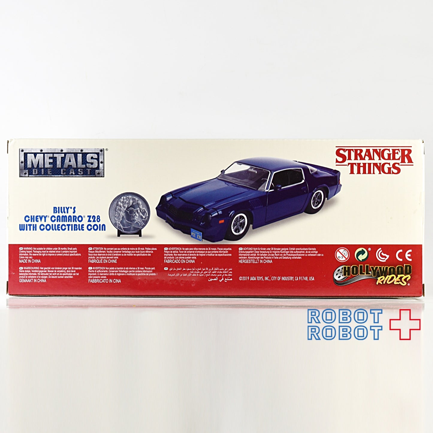 ●JADA TOYS メタルズ・ダイキャスト 1/24 ストレンジャー・シングス ビリー 1979 CAMARO Z28 with コイン