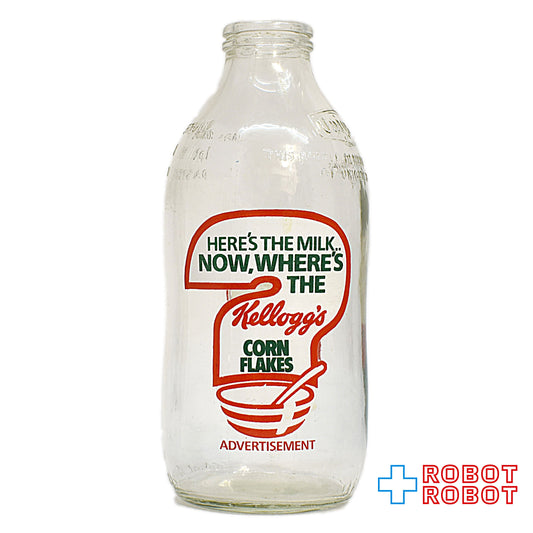 ユニゲート社 ミルクボトル ケロッグ・コーンフレーク ホウェアイズミルク 太いタイプ