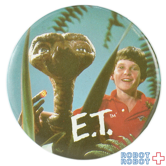 Aviva E.T 缶バッジ E.T.とエリオット