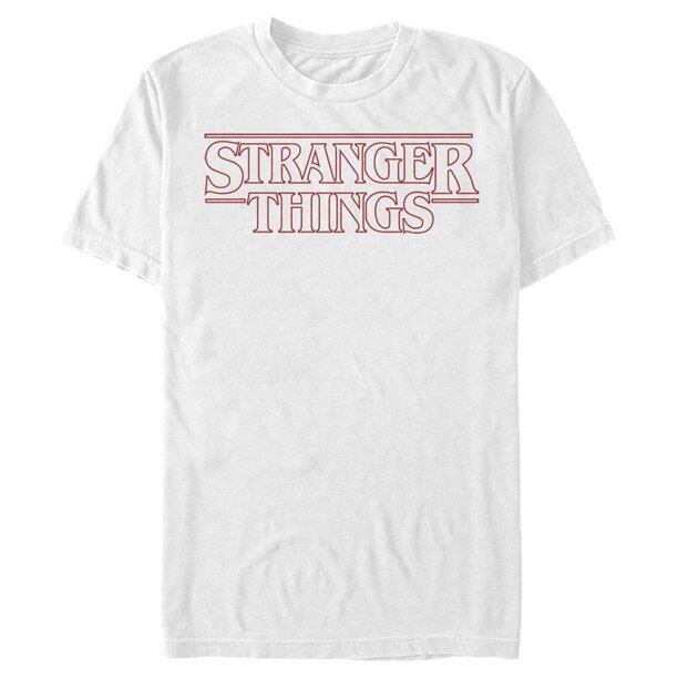 ストレンジャー・シングス Tシャツ Stranger Things Sleek Outline Logo White