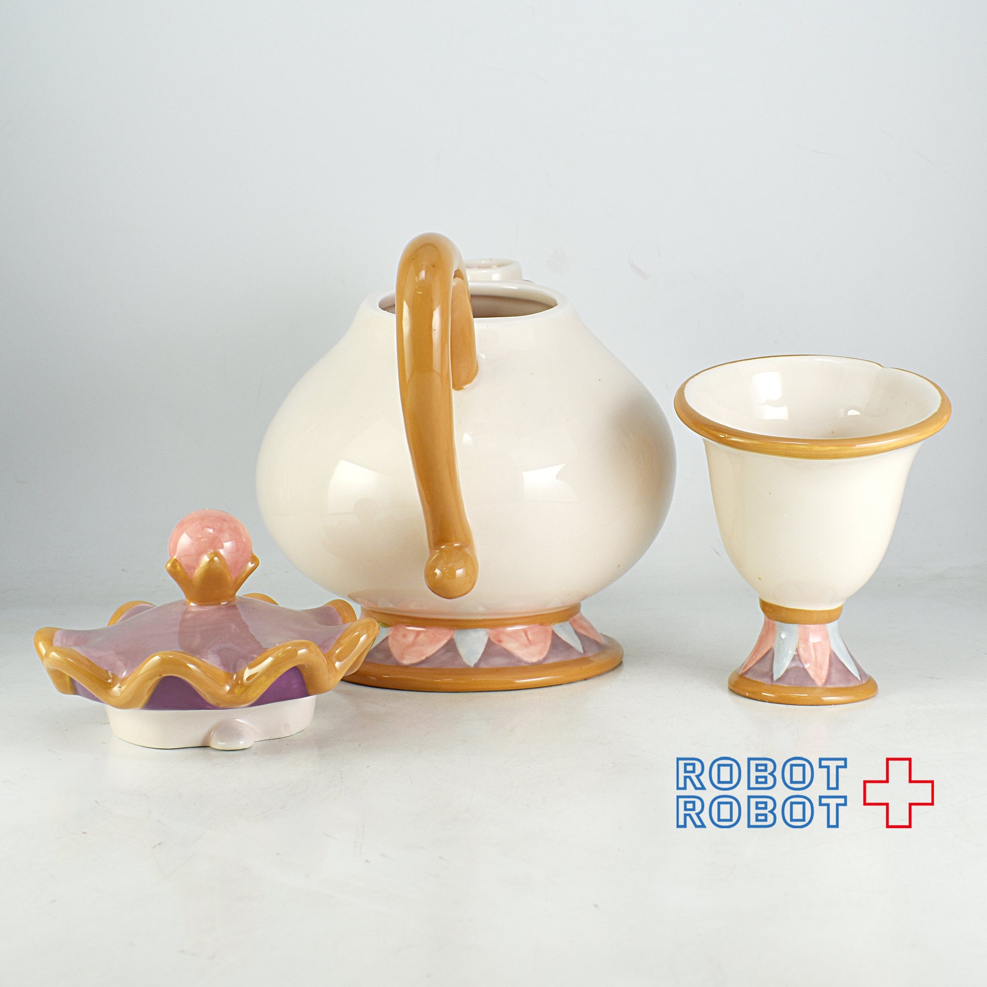 美女と野獣 10周年 ティー5点セット 陶器 フィギュアリン 美女と野獣 10周年 ティー5点セット 陶器 フィギュアリン