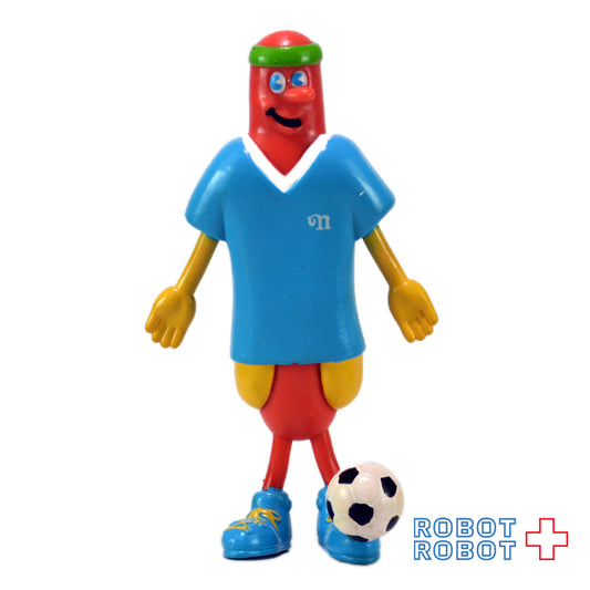 ネイサンズホットドッグ ベンダブルPVCフィギュア サッカー水色シャツ