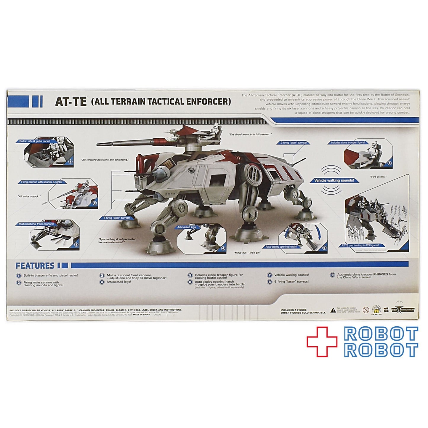 スター・ウォーズ クローン・ウォーズ AT-TE 全地形対応戦術攻撃兵器 未開封箱入
