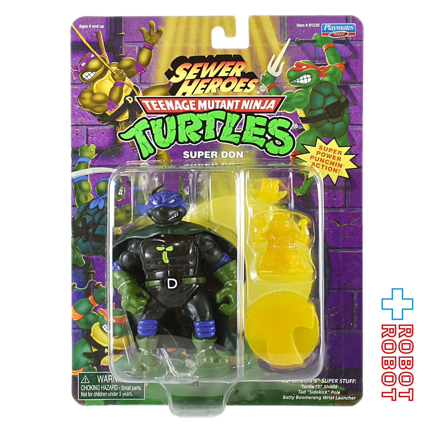 ニンジャ・タートルズ クラシックコレクション TMNT ソーヤー・ヒーローズ・フィギュア ４種セット 箱入