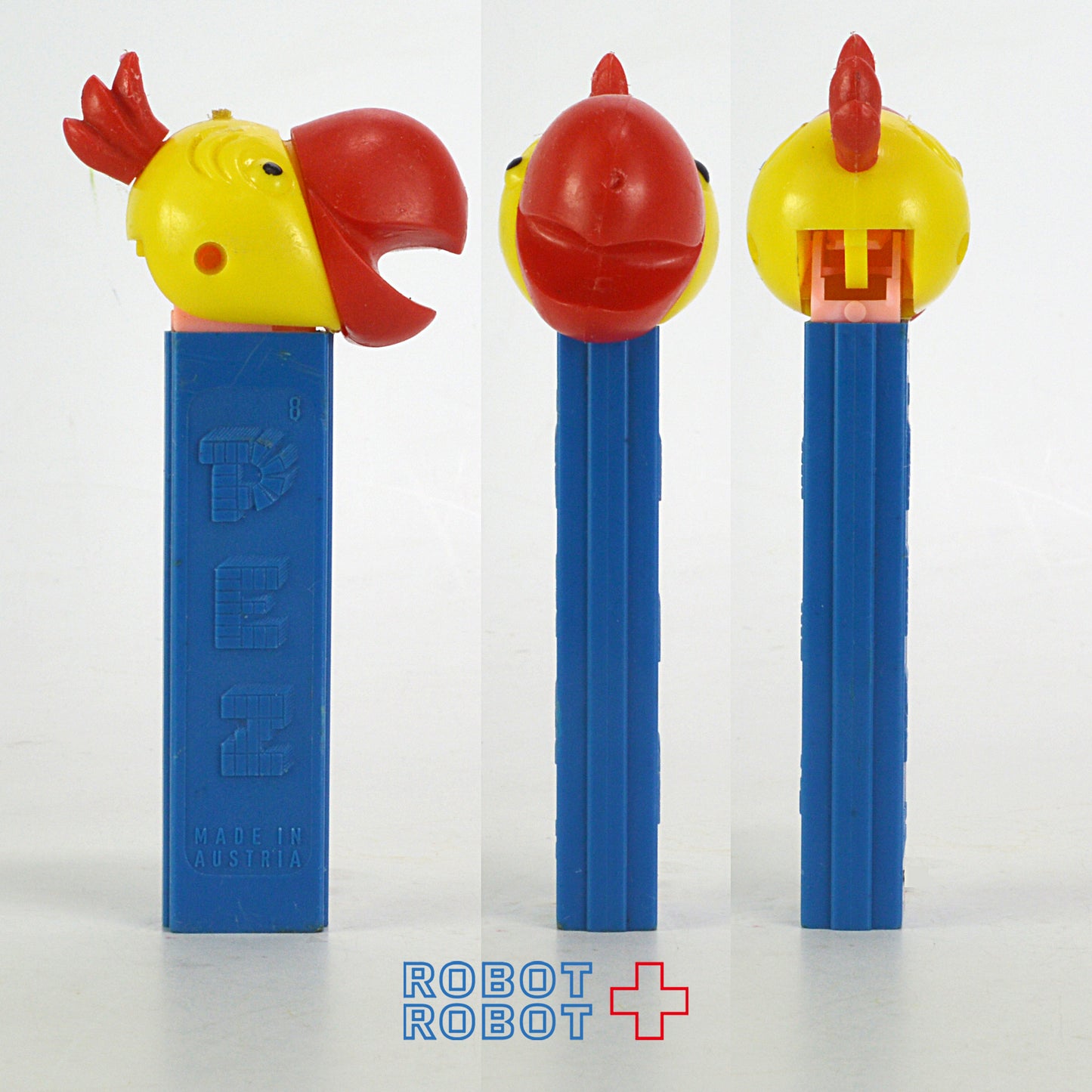 PEZ コッカトゥー オウム 赤 x 黄色 足なし