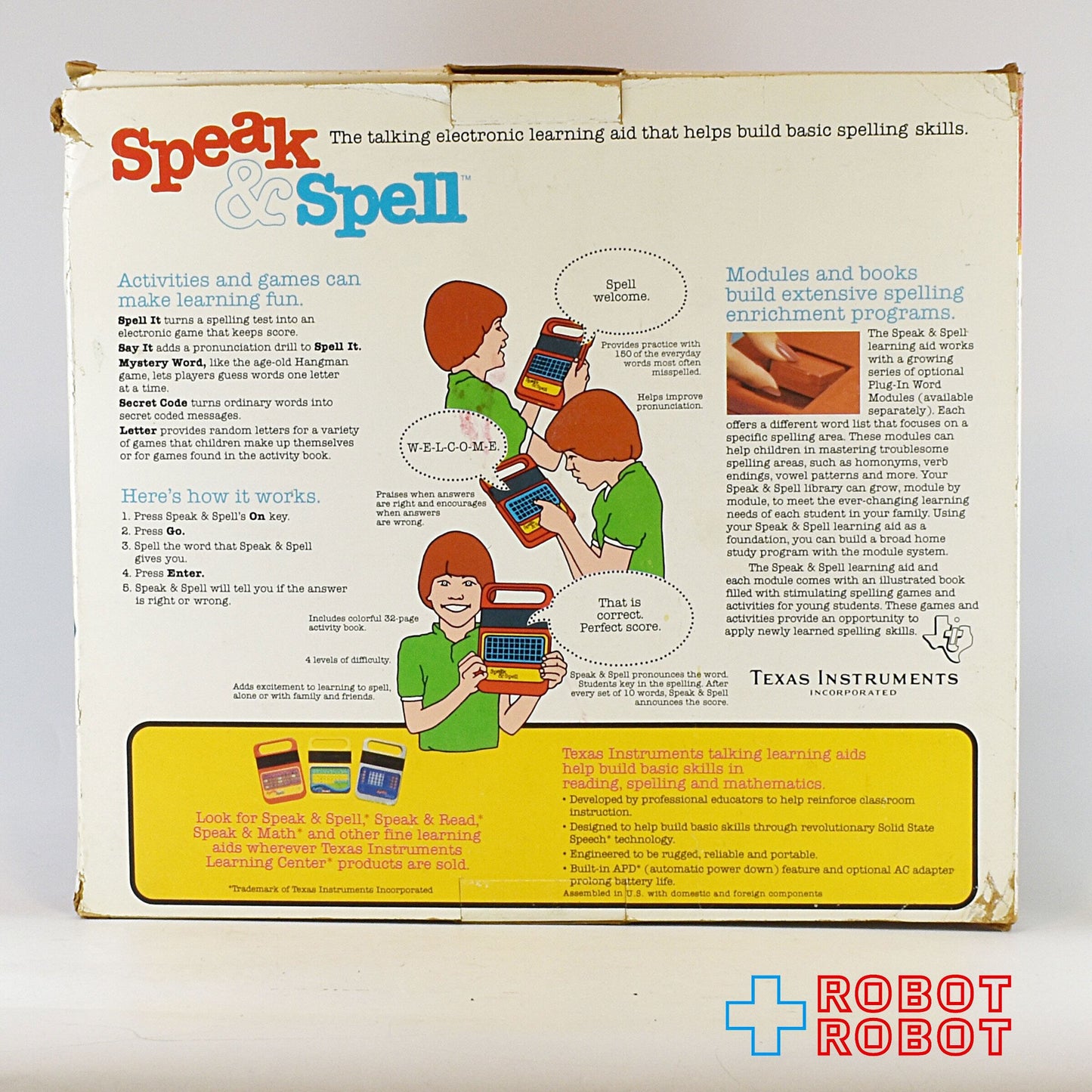 スピーク＆スペル Speak & Spell テキサス・インスツルメンツ社 箱付き