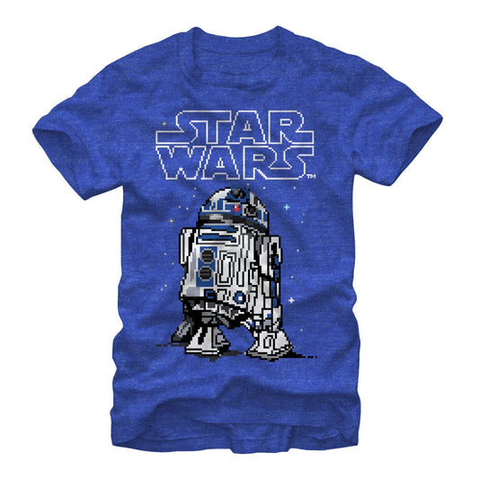 スター・ウォーズ Tシャツ Star Wars Pixel R2-D2 Royal Blue Heather