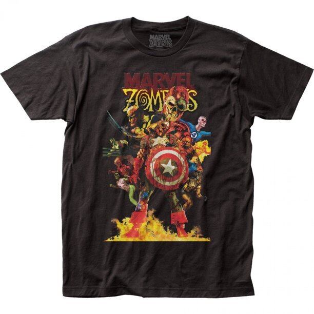 マーベル Tシャツ Marvel Zombies: Zombie Avengers Team Up Black T-Shirt