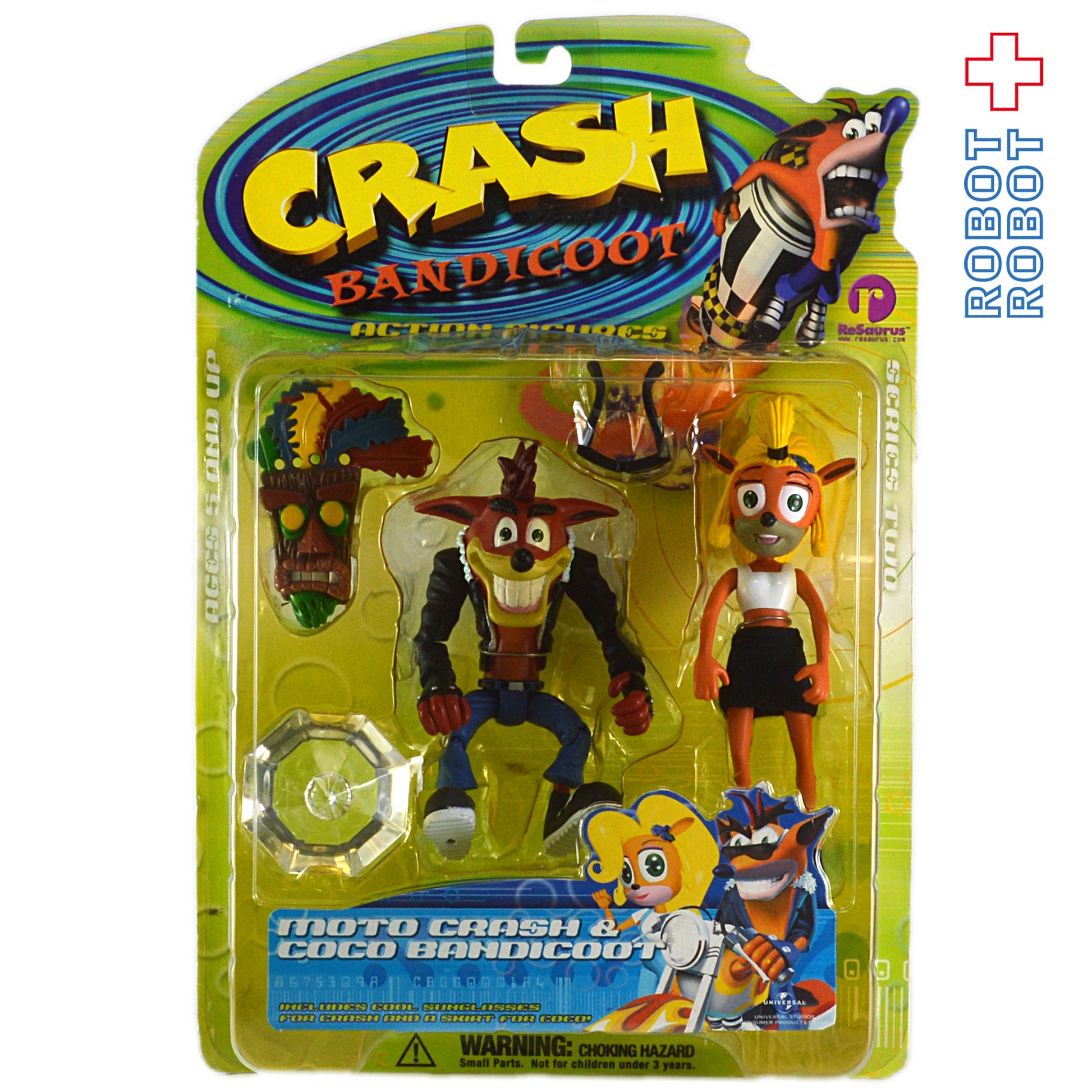 クラッシュ・バンディクー アクション・フィギュア モトクラッシュ&ココバンディクー