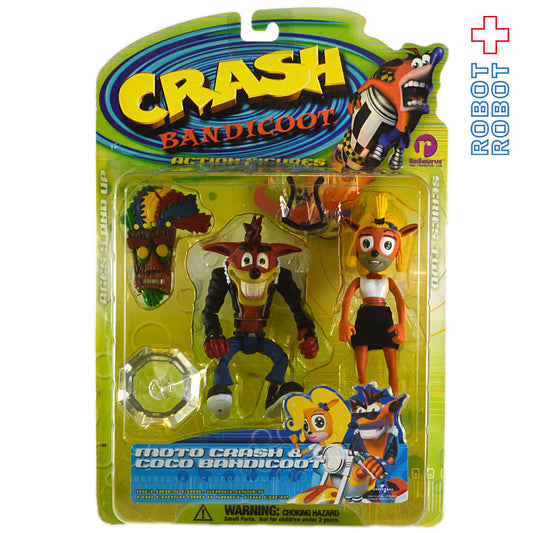 クラッシュ・バンディクー アクション・フィギュア モトクラッシュ&ココバンディクー