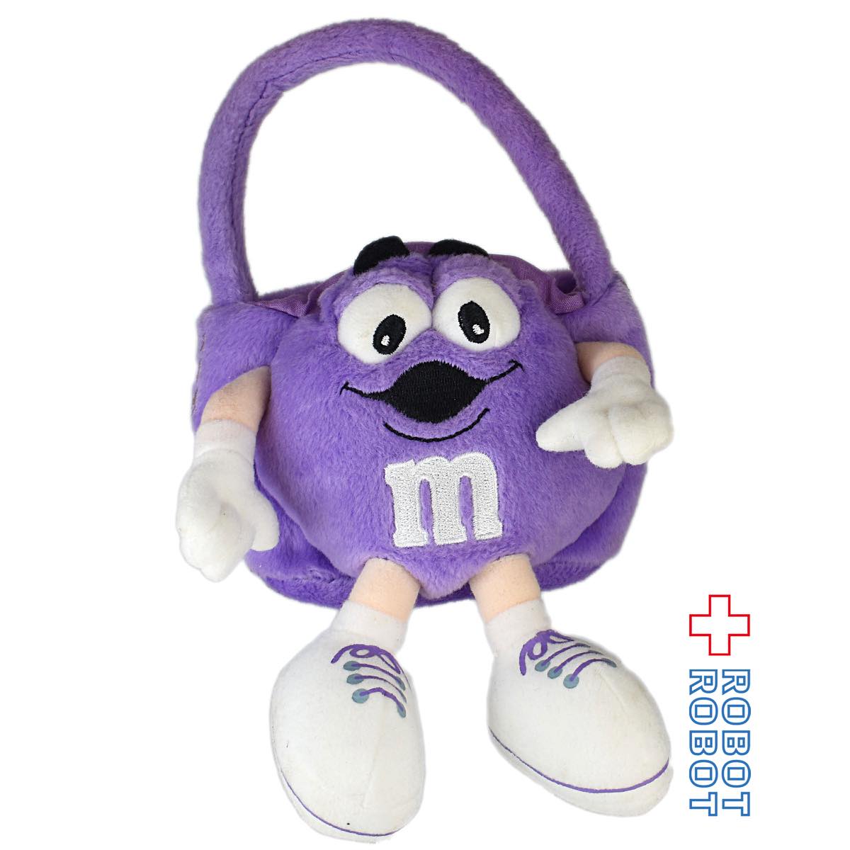 M&M's パープル ぬいぐるみ ポーチ バッグ