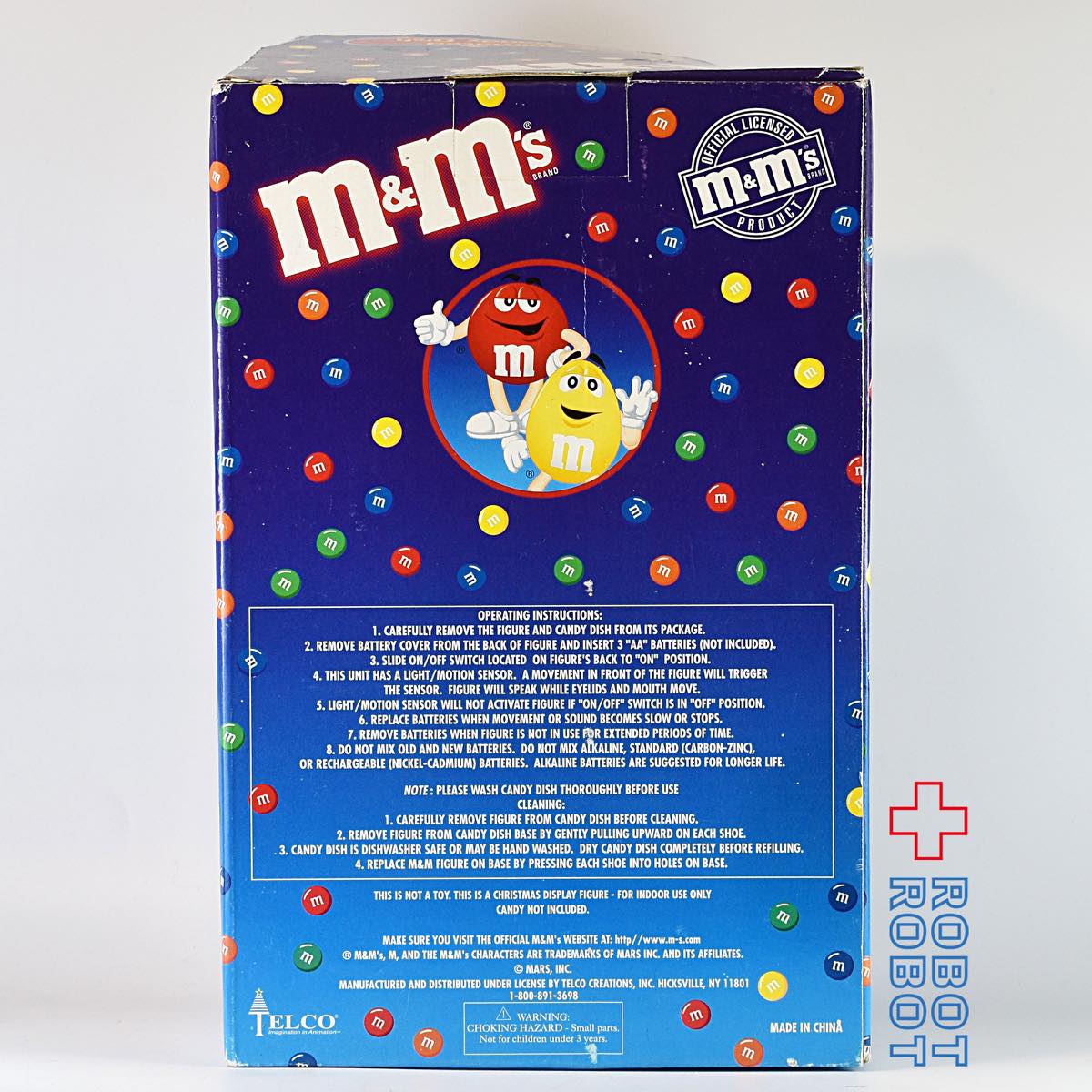 M&M's レッド トーキング アニメイテッド クリスマス キャンディ ディッシュ