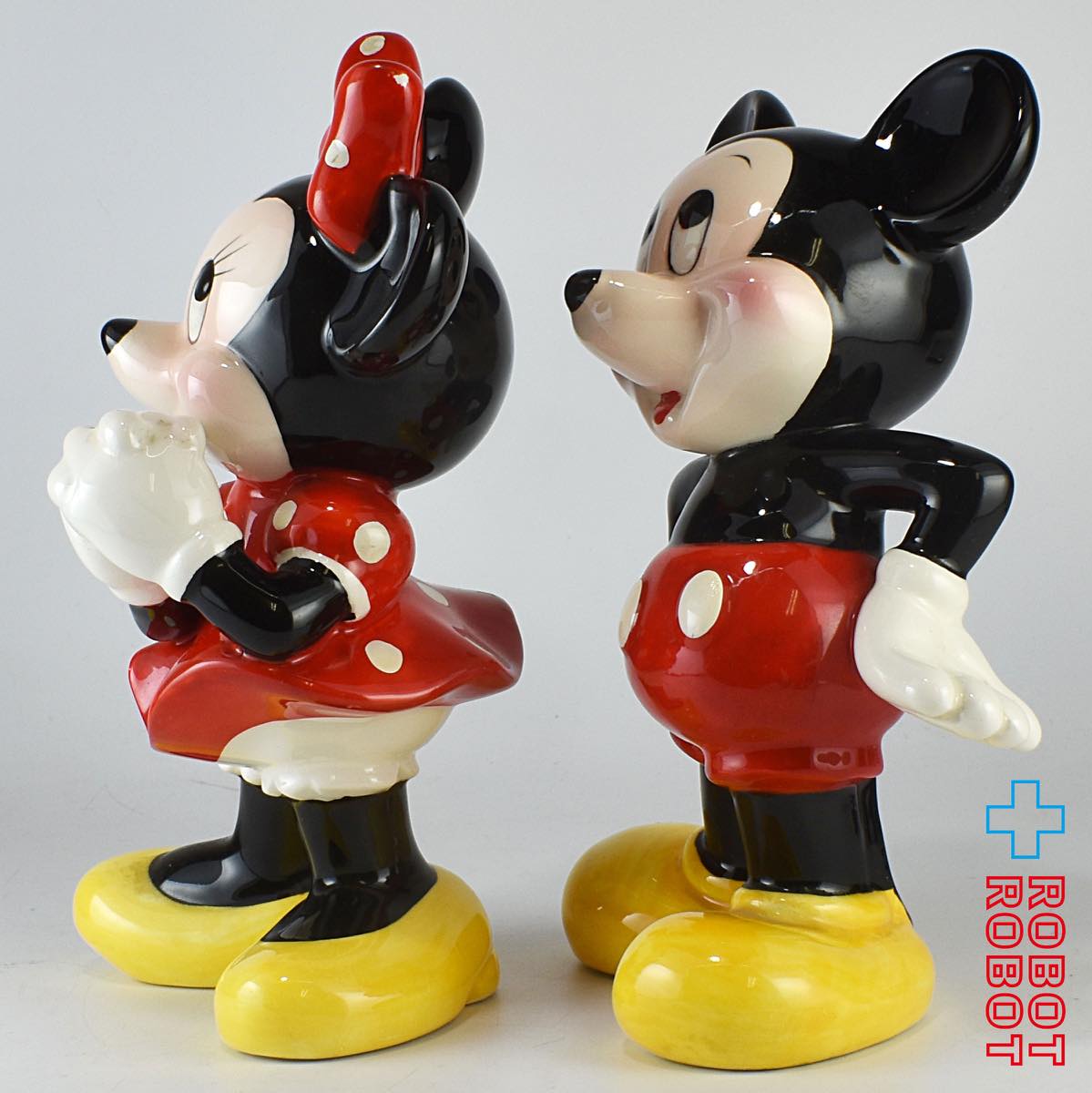 東京ディズニーランド ミッキーマウス ミニーマウス 陶器 フィギュアリン セット