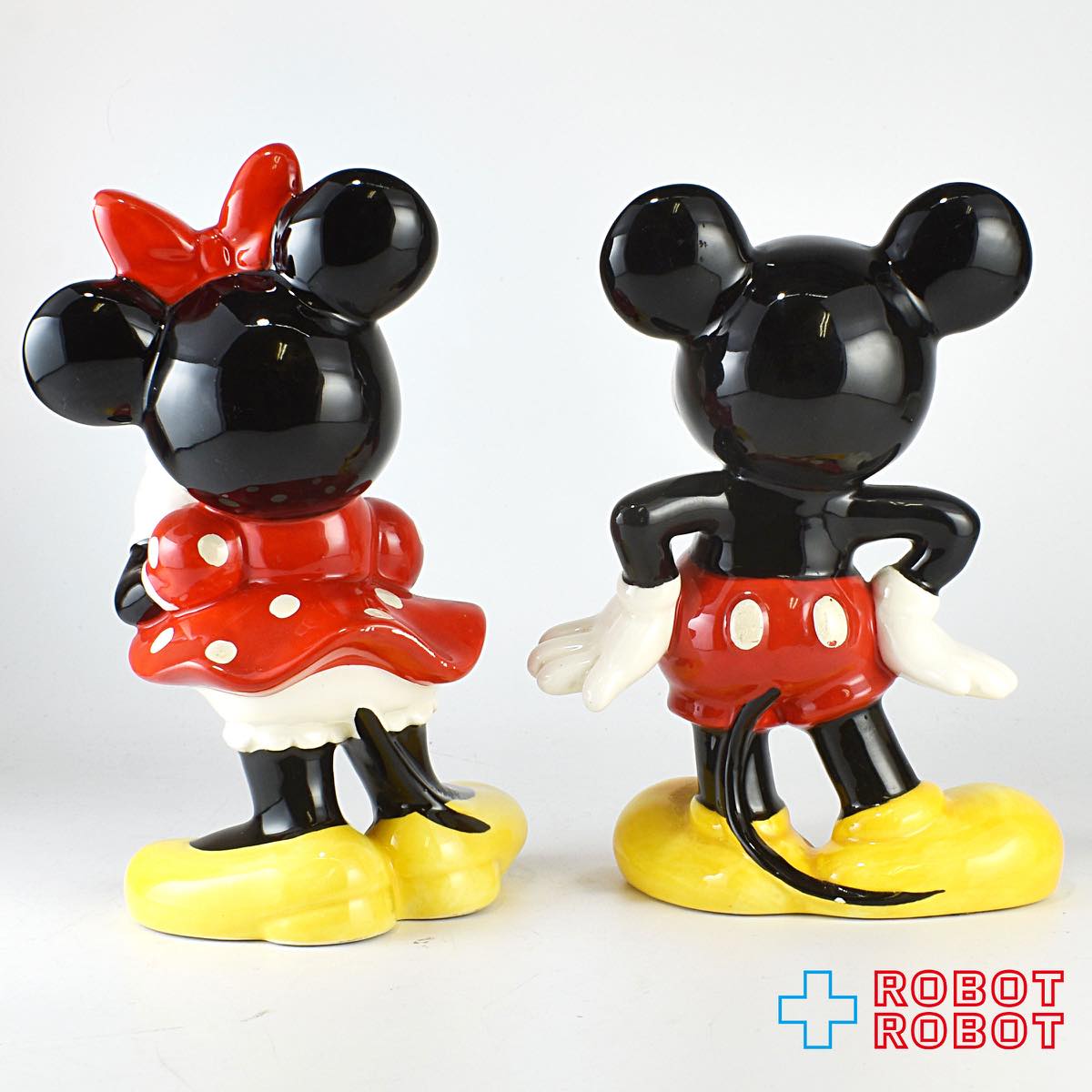 東京ディズニーランド ミッキーマウス ミニーマウス 陶器 フィギュアリン セット