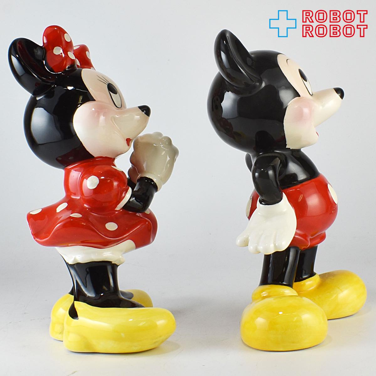 東京ディズニーランド ミッキーマウス ミニーマウス 陶器 フィギュアリン セット